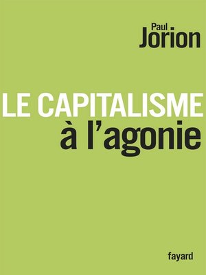 cover image of Le Capitalisme à l'agonie